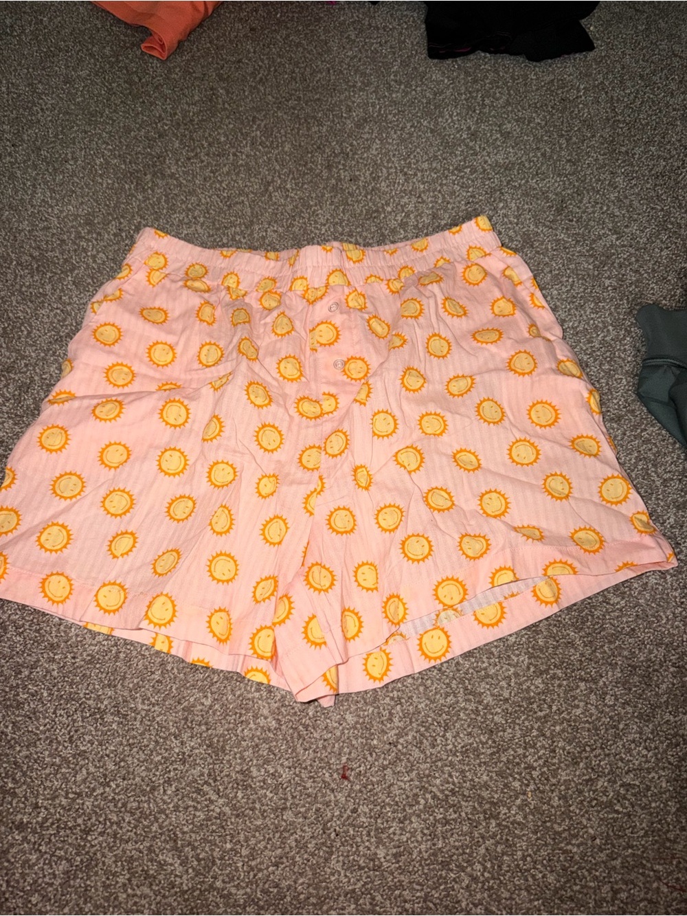 Sunburst Print Pink Women's Lounge Shorts